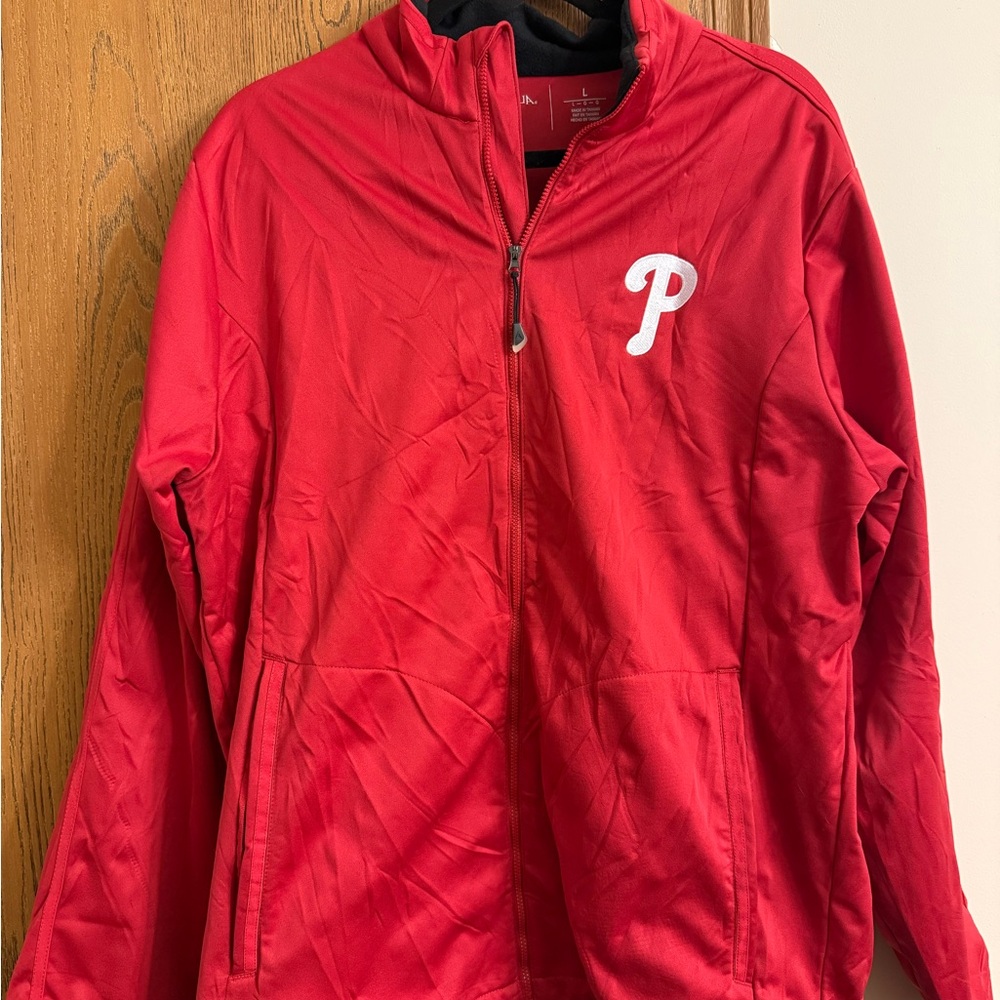 Antigua Philadelphia Phillies Full Zip Jacket Red Men’s Large MLB